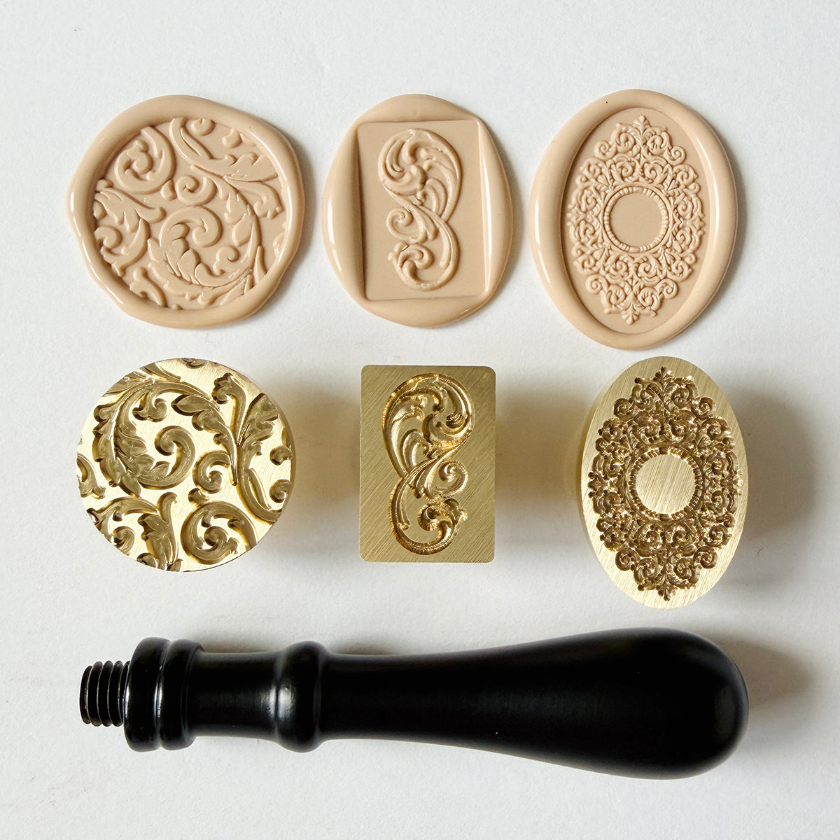 English Manor Wax Seal Stamp Set (Set of 3)