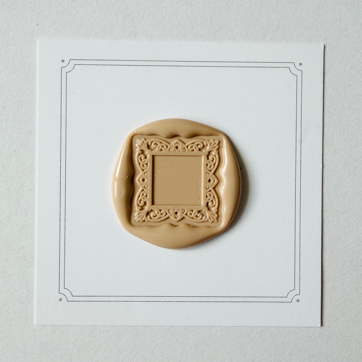 Square Frame Wax Seal Stamp Set (Set of 3)