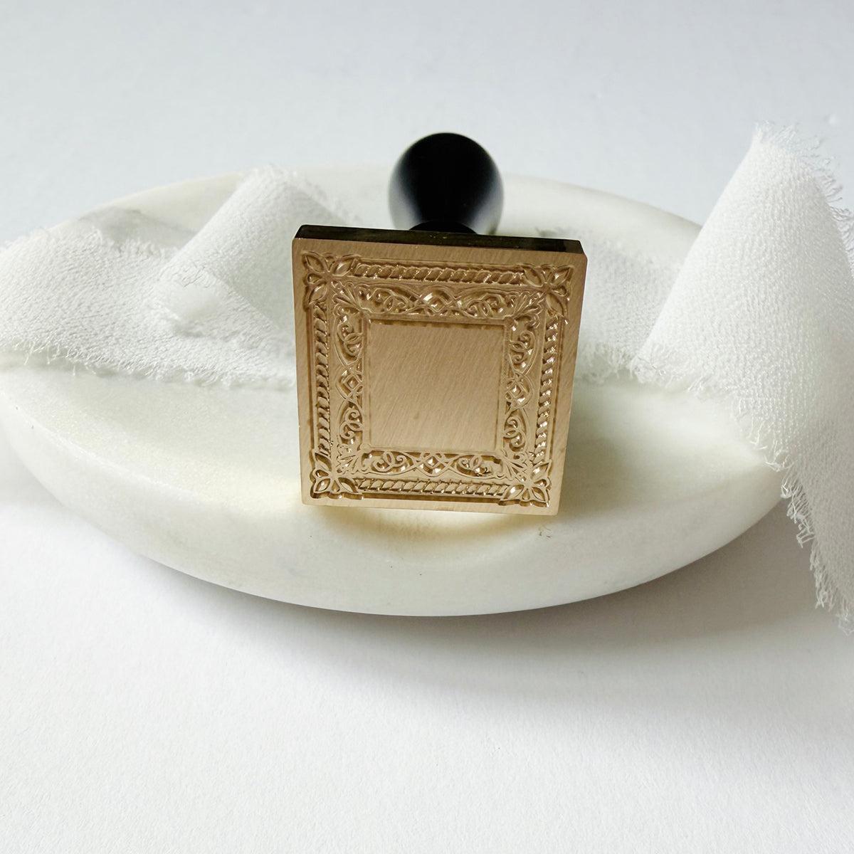 Square Frame Wax Seal Stamp Set (Set of 3)