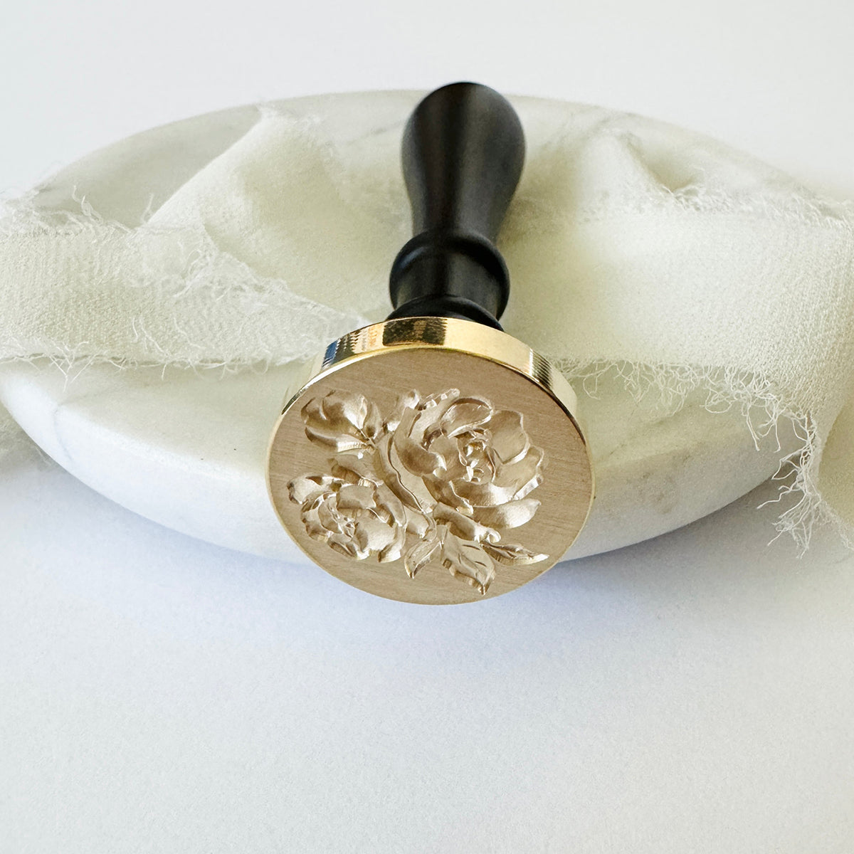 Heirloom Peony Wax Seal Stamp (3D)