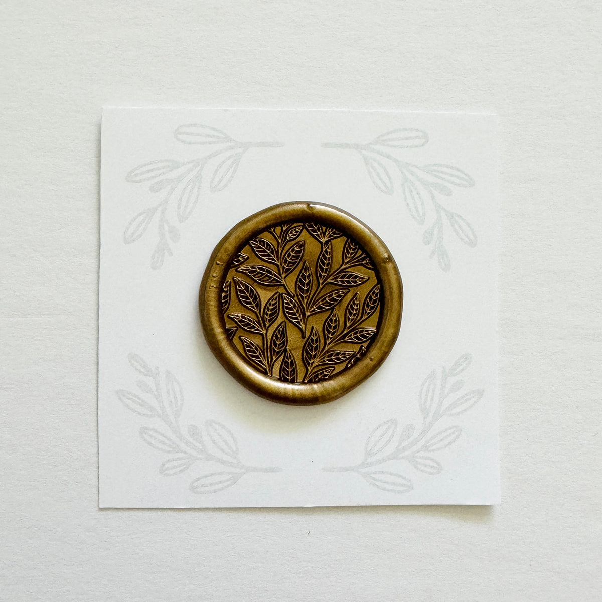 Leaf Wax Seal Stamp