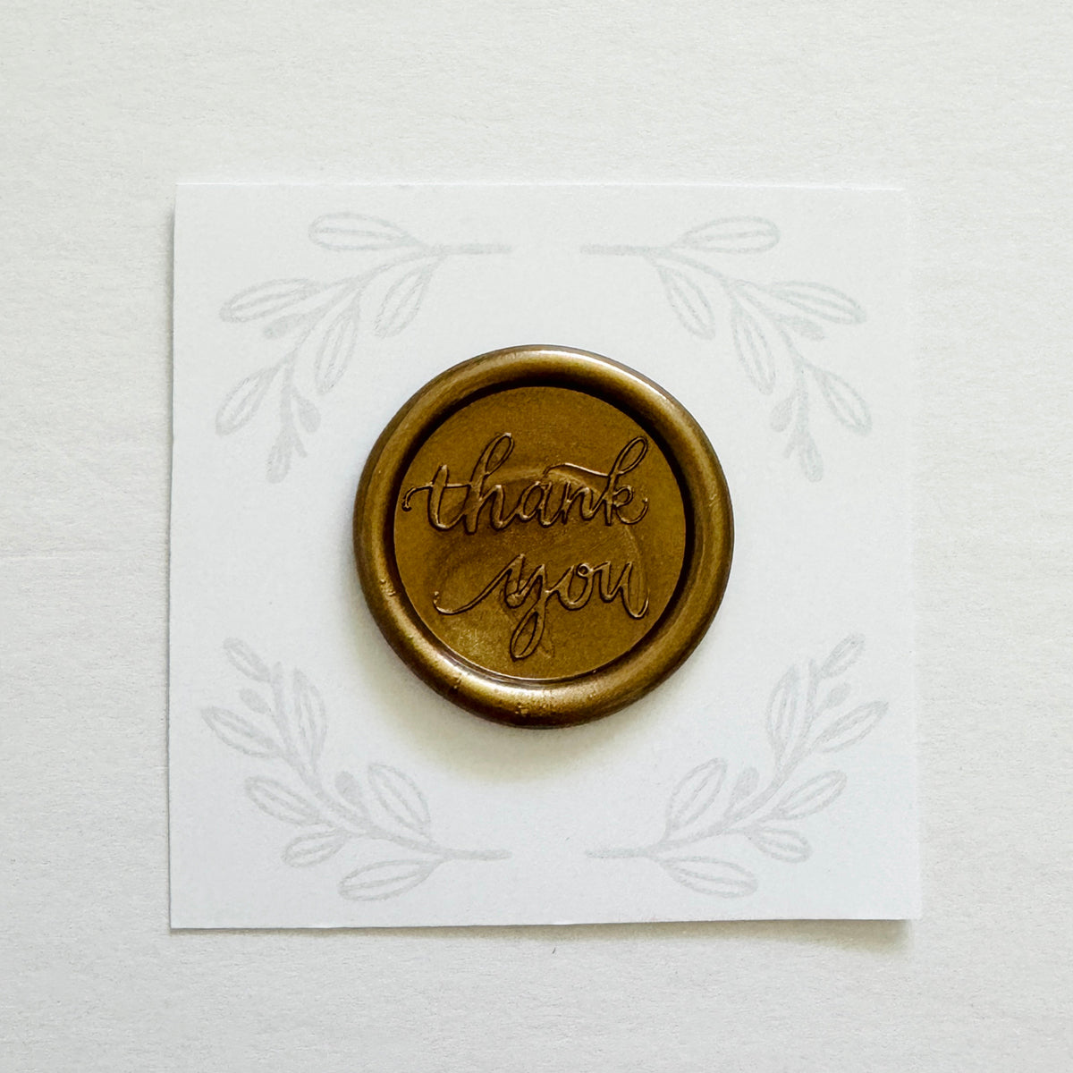 Simple Thank You Wax Seal Stamp