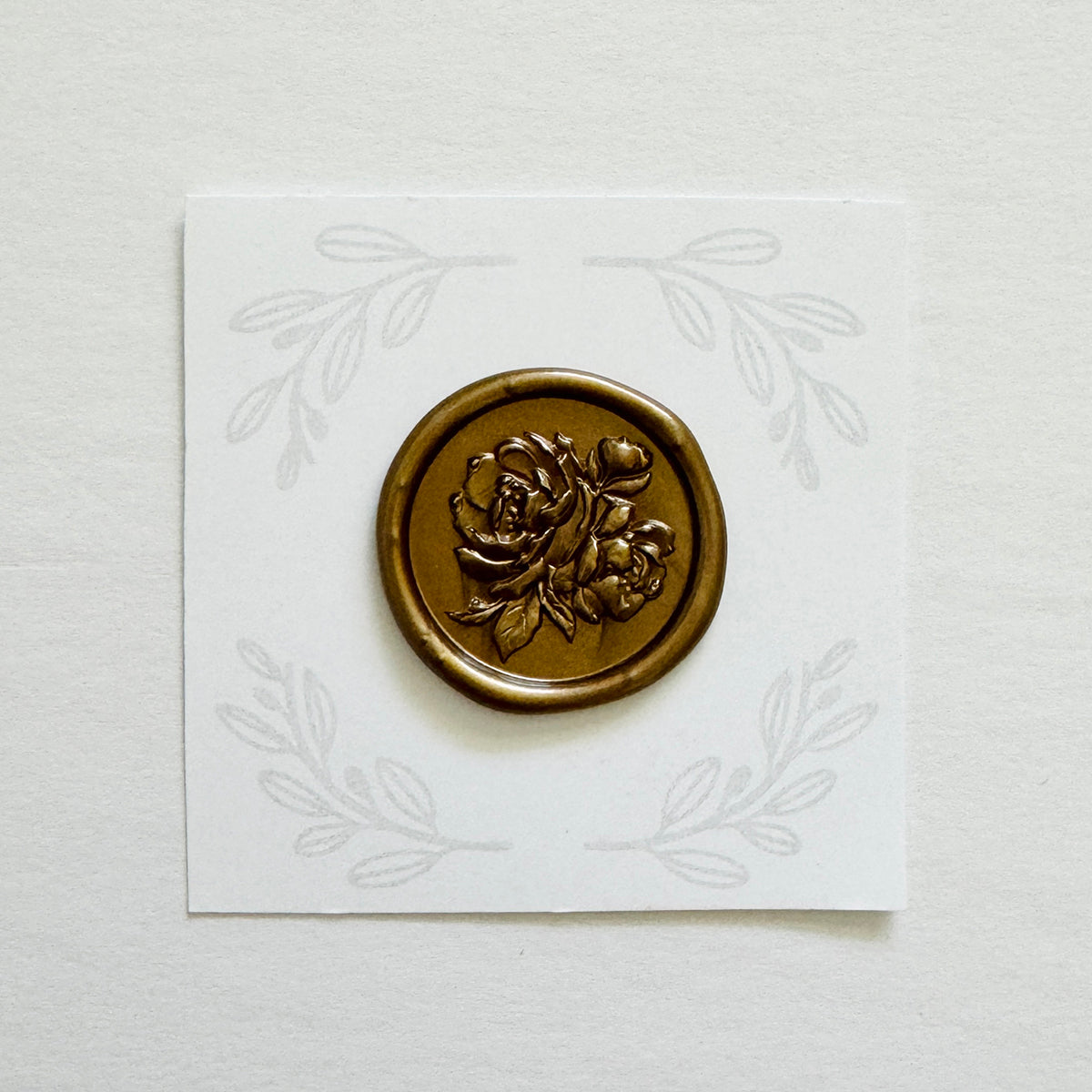 Heirloom Peony Wax Seal Stamp (3D)