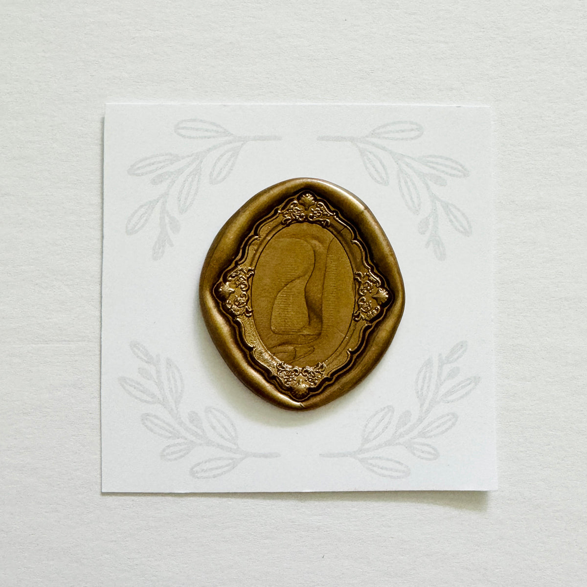 Oval Frame No. 5 Wax Stamp