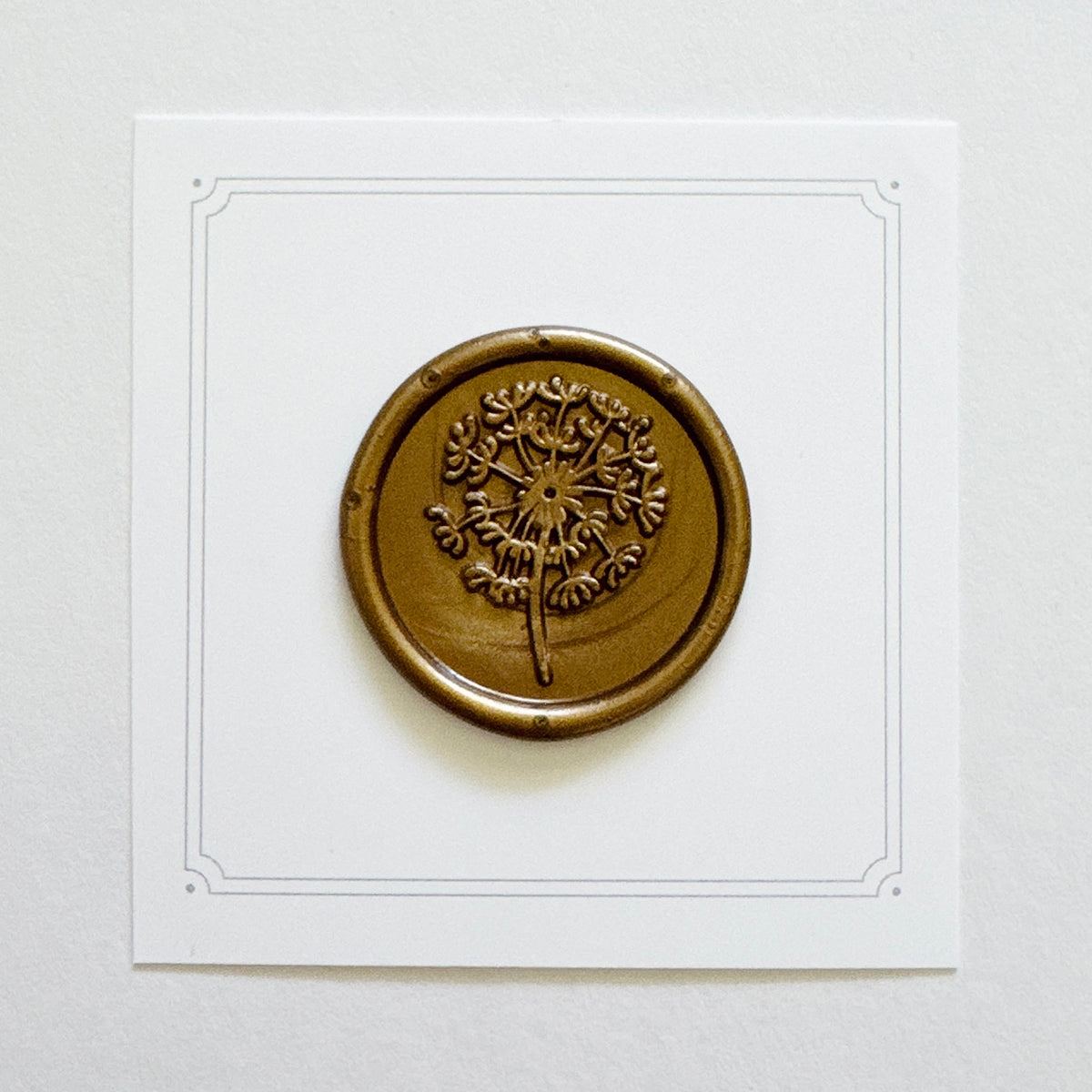Make a Wish Dandelion Wax Stamp