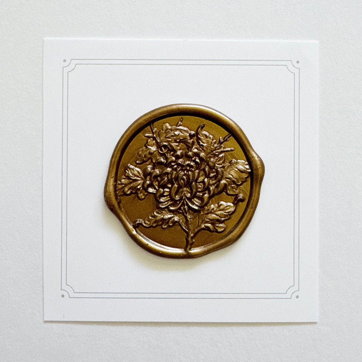 Chrysanthemum Wax Stamp (3-D)