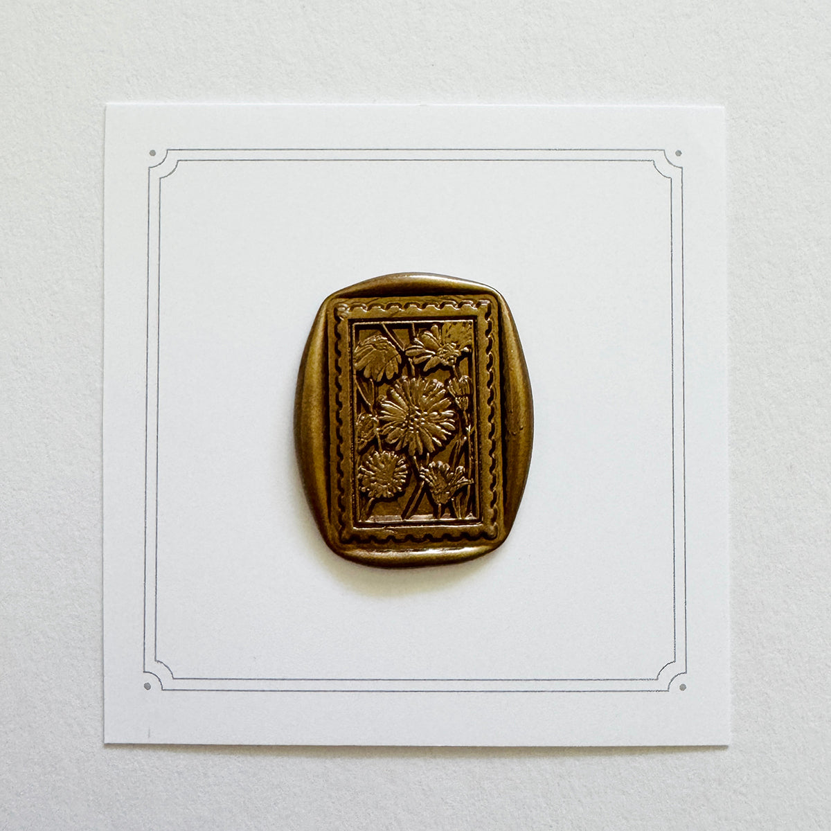 Aster Postage Stamp Wax Stamp