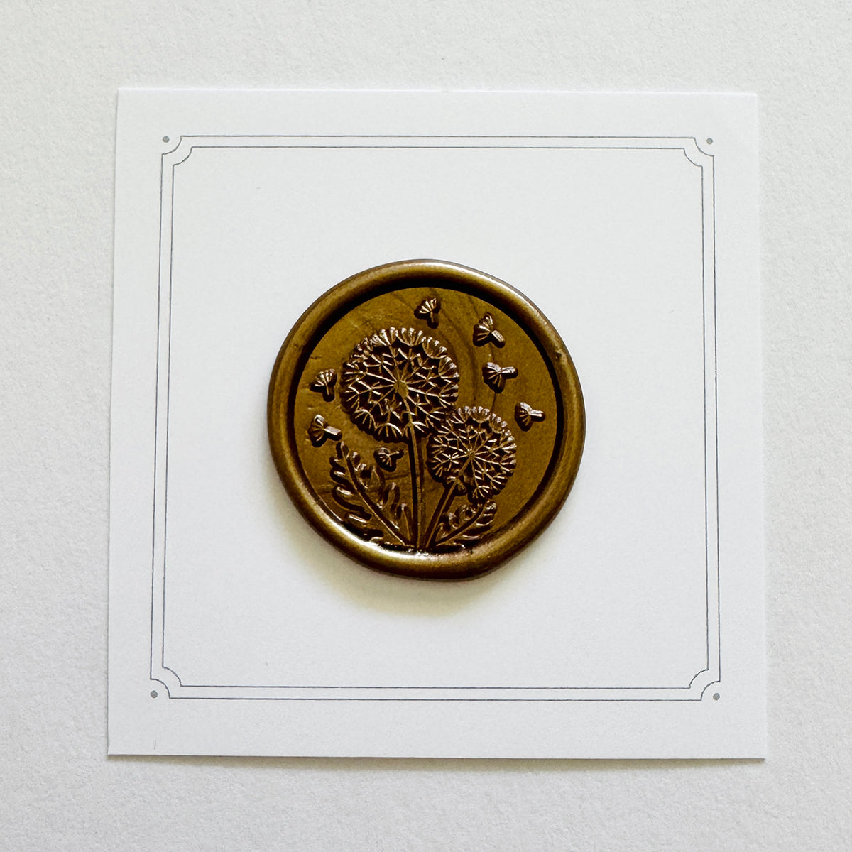 Dandelion Wishes Wax Stamp
