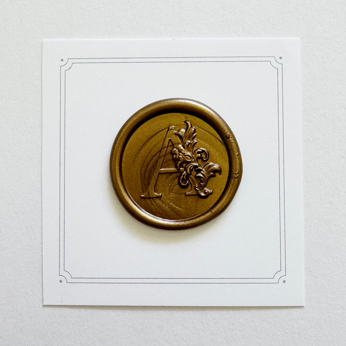 Initial Victorian Leaf Wax Seal Stamp (A-Z)