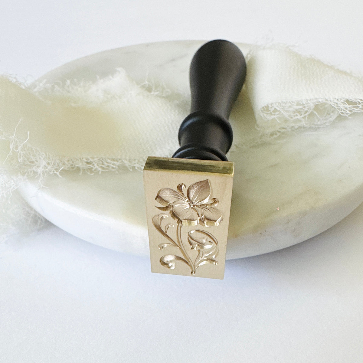 Lily Wax Stamp (3-D)