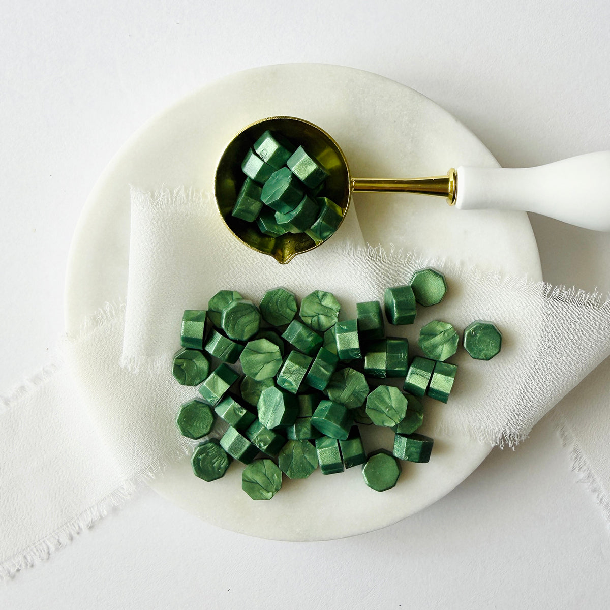 Holiday Green Sealing Wax Beads