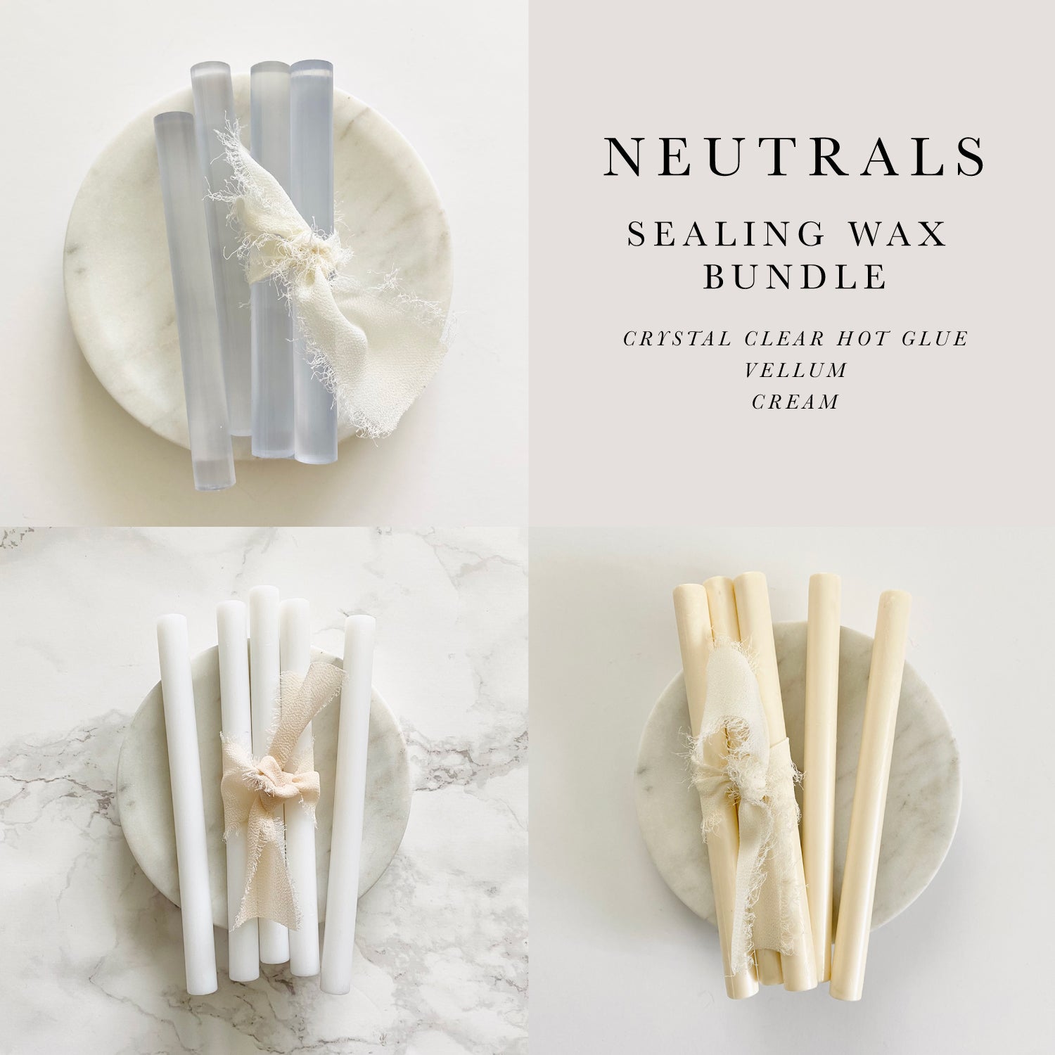 Neutral Sealing Wax Sticks Bundle (3 Boxes)