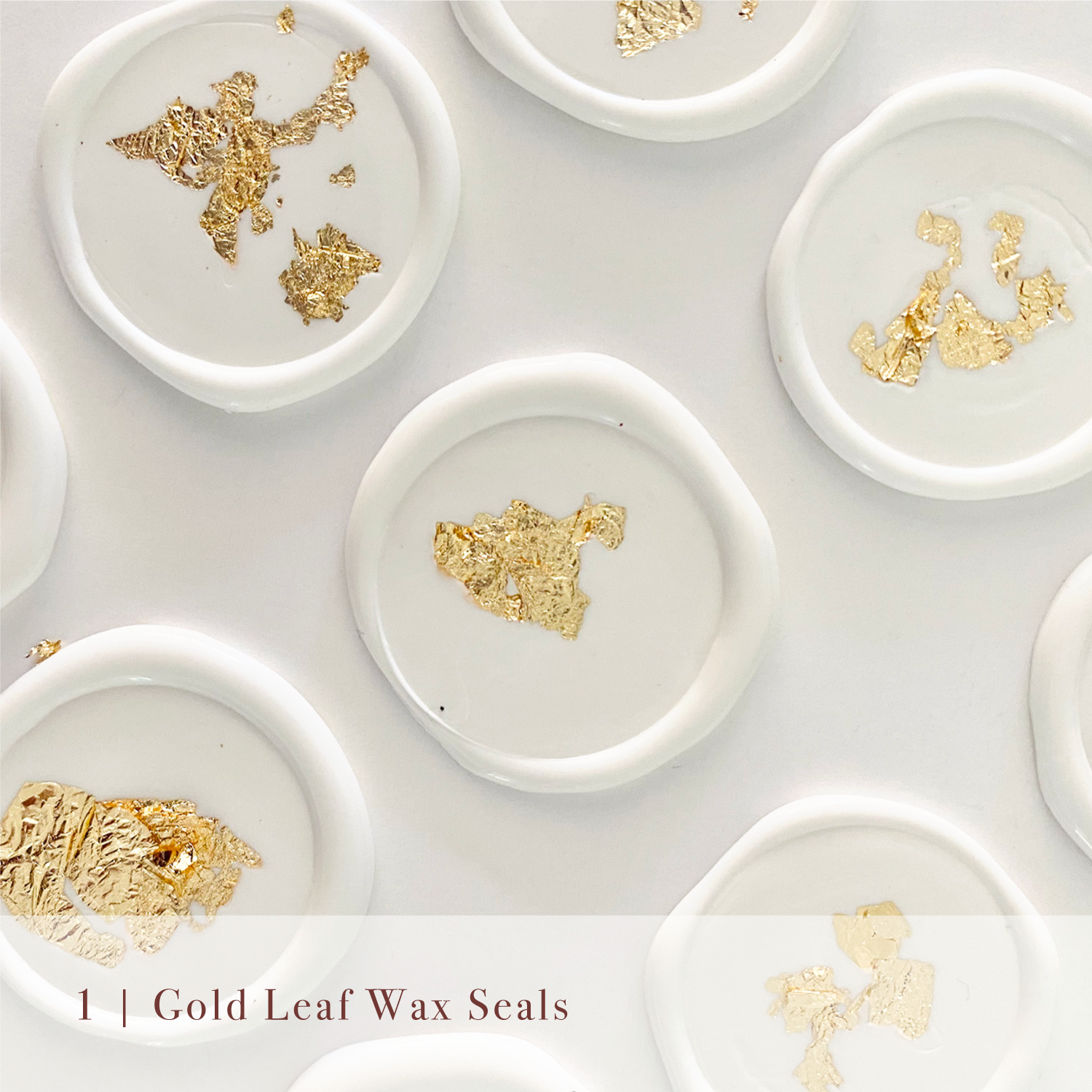 Gold Leaf Wax Seals - 10 Pack