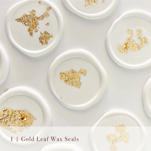 Gold Leaf Wax Seals - 10 Pack