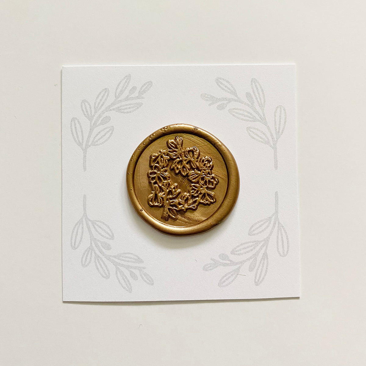 Garden Wreath Wax Stamp