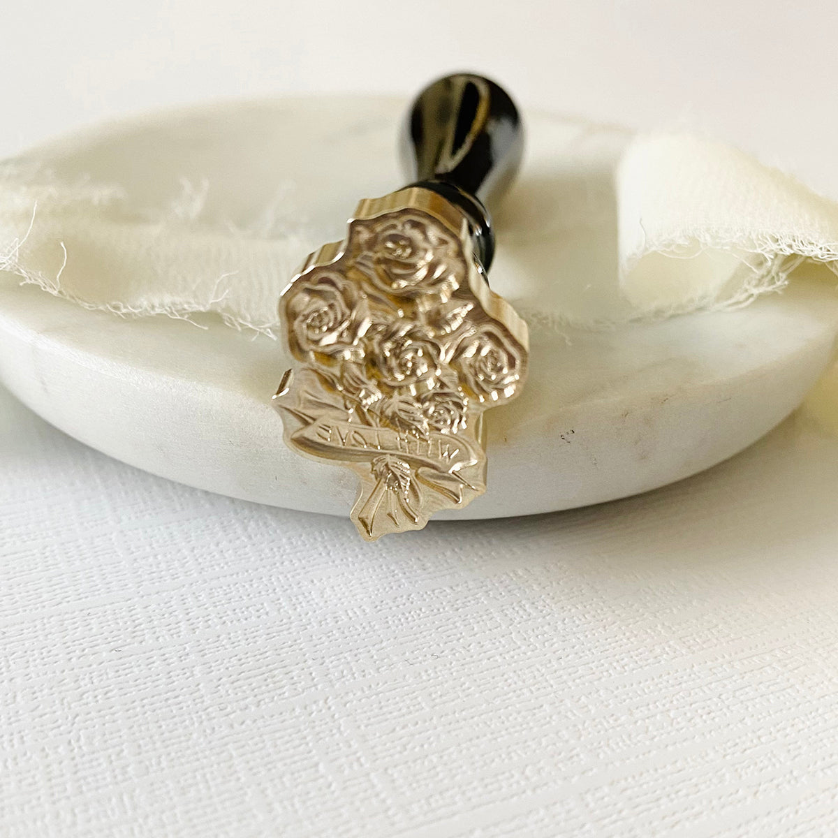 With Love Bouquet Wax Seal Stamp 3-D
