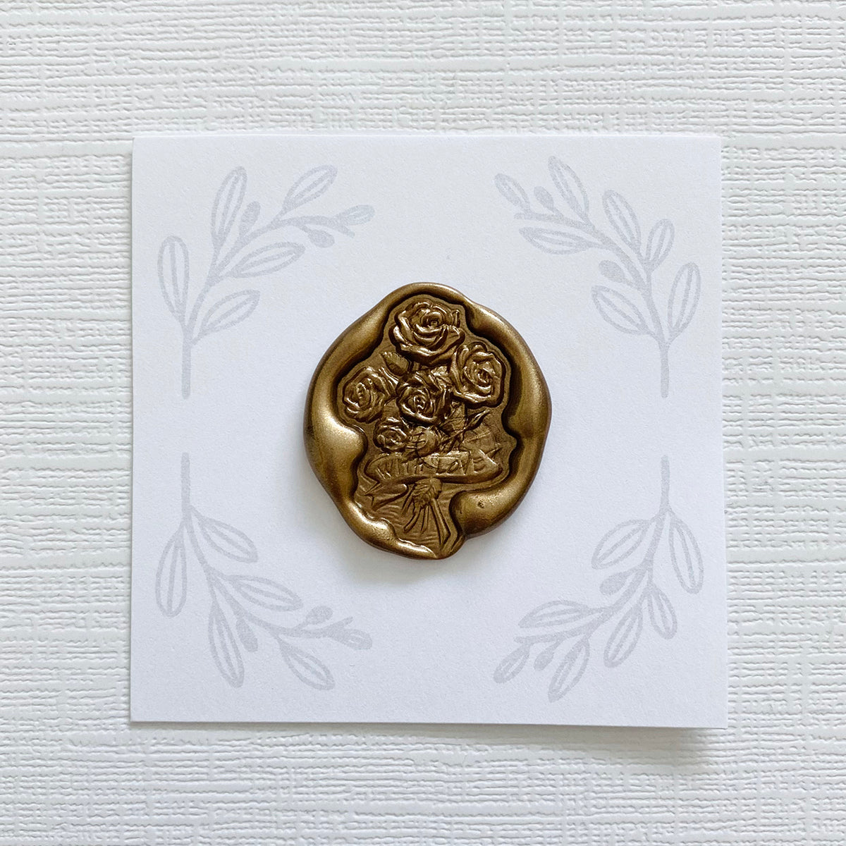With Love Bouquet Wax Seal Stamp 3-D