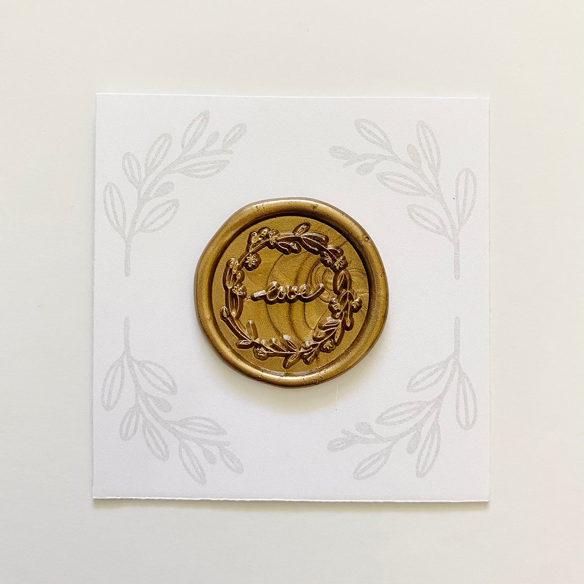 Love Wreath Wax Stamp