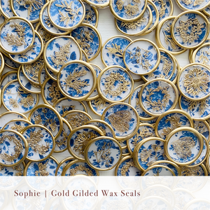Gold Gilded Wax Seals - 10 Pack